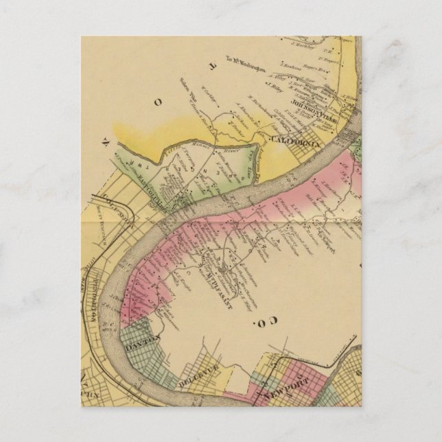 Postal Río y Valle del Alto Ohio (Anverso)