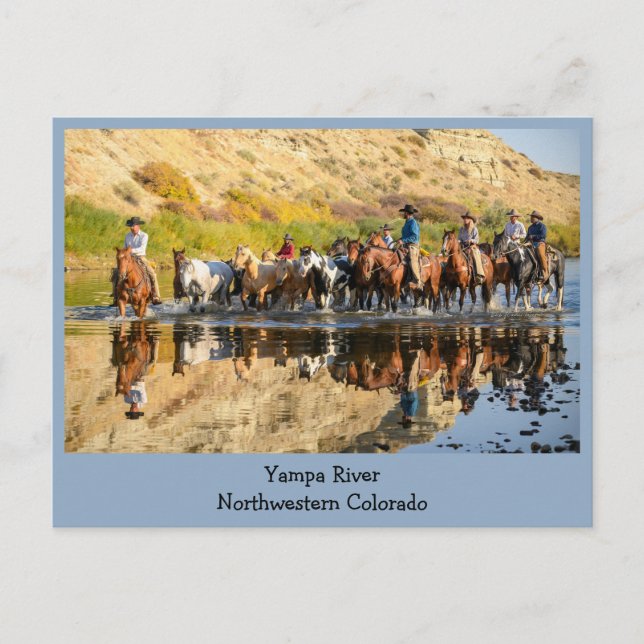 Postal Río Yampa - Viaje Occidental (Anverso)
