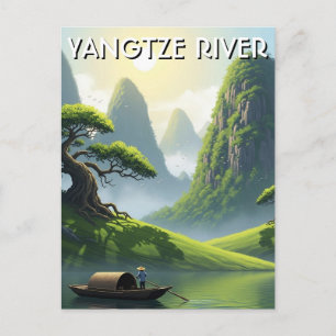 Postal Río Yangtsé China