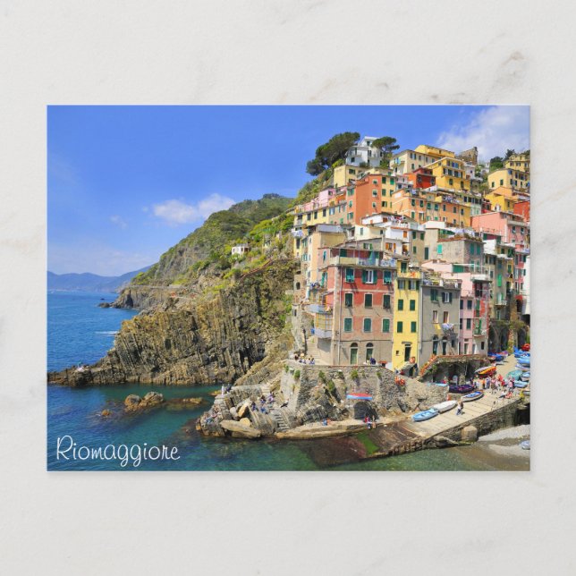 Postal Riomaggiore, Cinqueterre (Anverso)