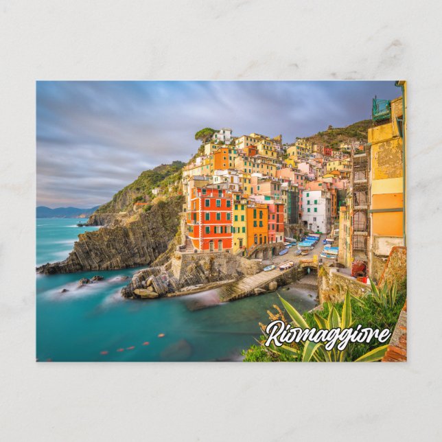 Postal Riomaggiore, Italia (Anverso)