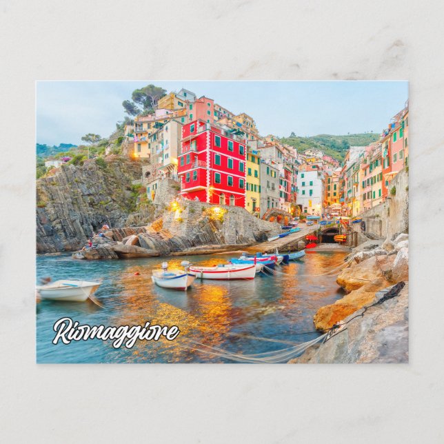 Postal Riomaggiore, Italia (Anverso)