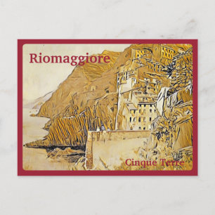 Postal RIOMAGGIORE - Pintura Signorini de 1895
