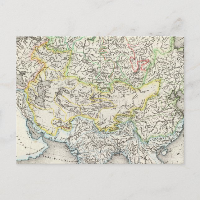 Postal Ríos de Asia (Anverso)