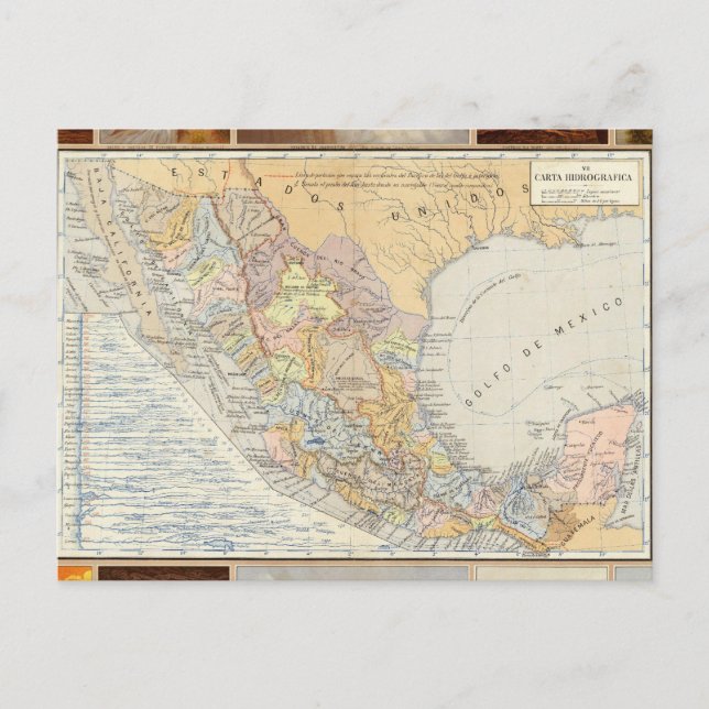 Postal Ríos de México (Anverso)