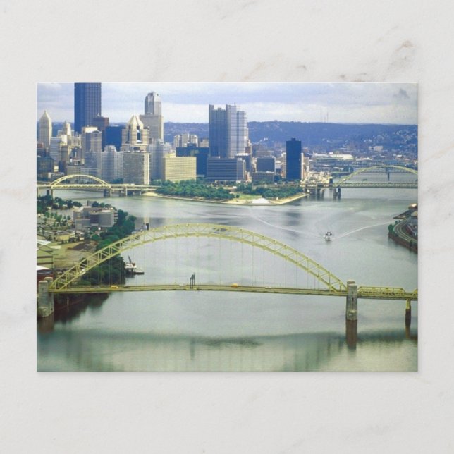 Postal Ríos de Pittsburgh Pennsylvania (Anverso)