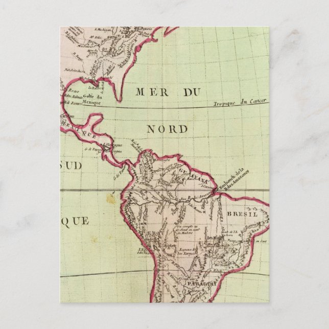 Postal Ríos y montañas de las Américas (Anverso)