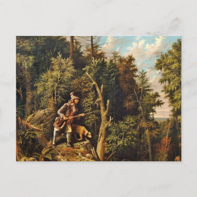 Postal Rip Van Winkle con su perro (Anverso)