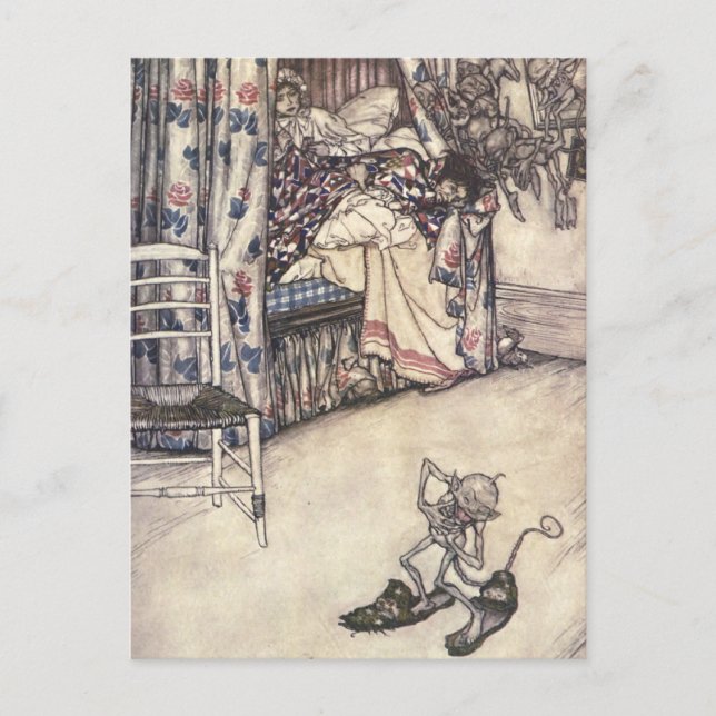 Postal Rip Van Winkle: Las Virtudes De La Paciencia (Anverso)