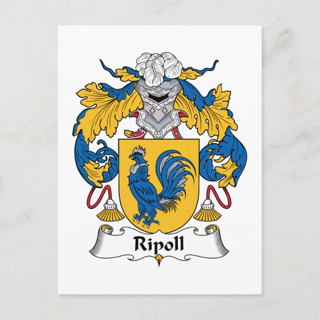 Postal Ripoll Family Crest (Anverso)