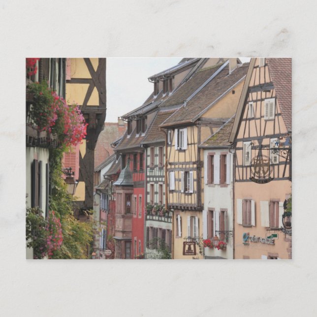 Postal Riquewihr, Alsacia, Francia (Anverso)