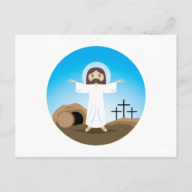 Postal Risen Christ (Anverso)