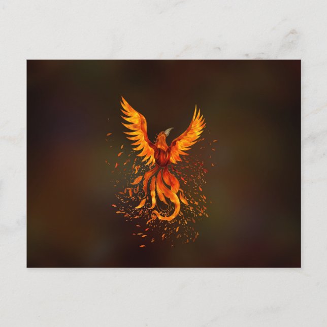 Postal Rising Phoenix Bird (Anverso)