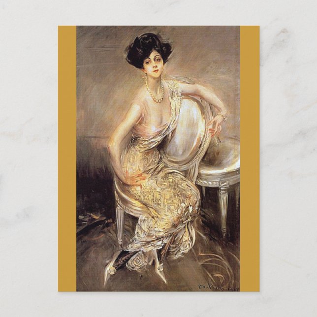 Postal Rita de Acosta Leydig - Boldini (Anverso)