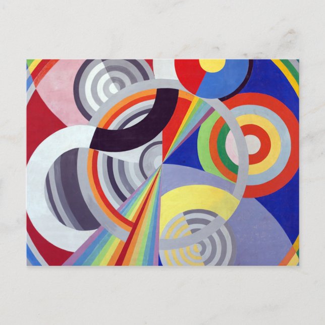 Postal Ritmo 1 de Robert Delaunay (Anverso)