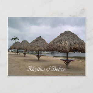 Postal Ritmo de Belice Palapas