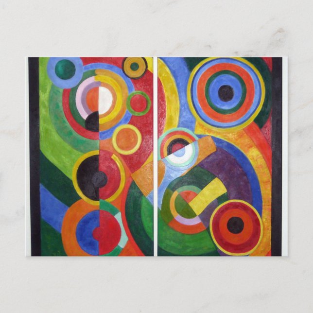Postal Ritmo de Robert Delaunay (Anverso)
