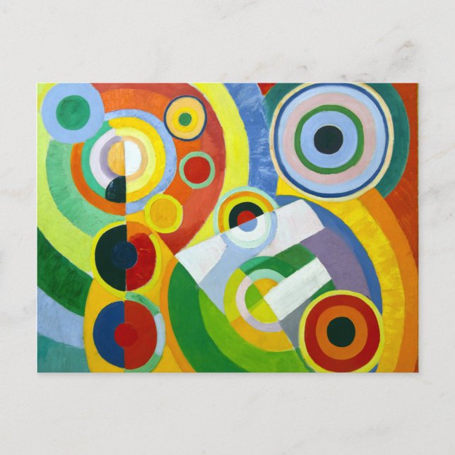 Postal Ritmo de Robert Delaunay, alegría de vivir (Anverso)