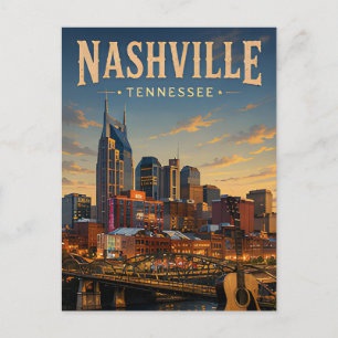 Postal Ritmo Sureño de Viajes a Nashville