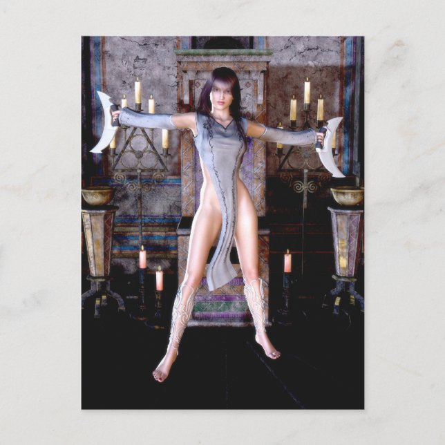 Postal Ritual De La Diosa De La Luna Postcarta Gótica De  (Anverso)