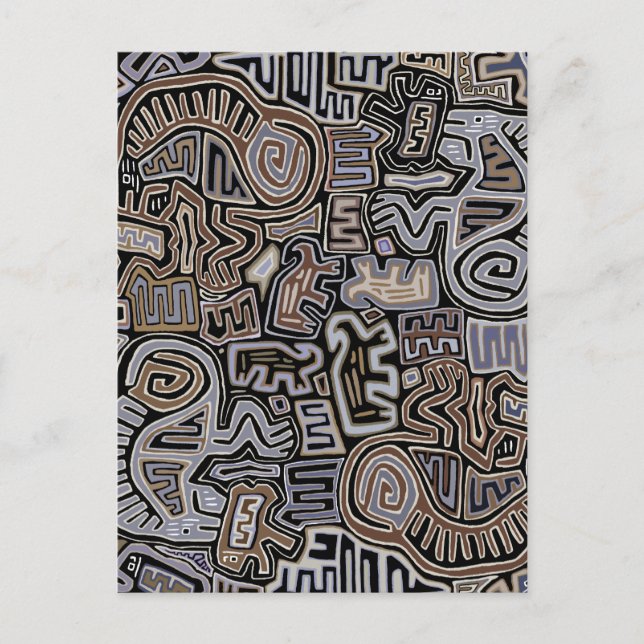 Postal Ritual de Serpiente Peyote Chamán Espíritus (Anverso)