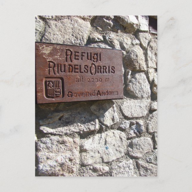 Postal Riu dels Orris (Anverso)