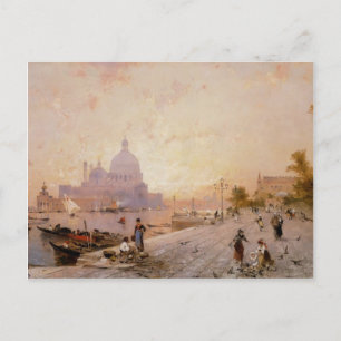 Postal Riva degli Schiavoni, Venecia, por Franz Unterberg