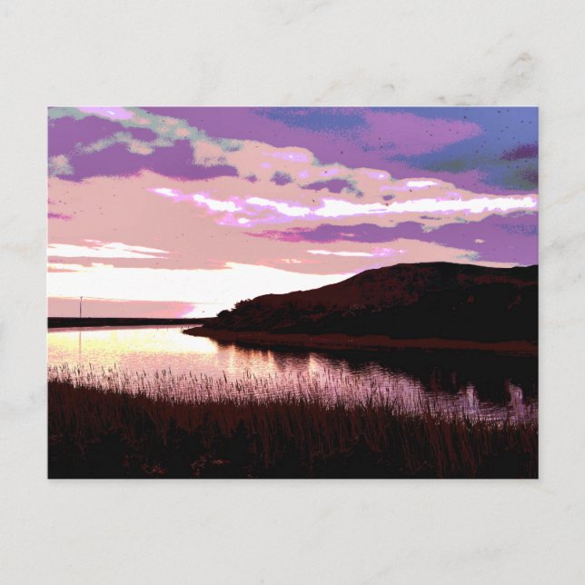 POSTAL RIVER SUNSET (Anverso)