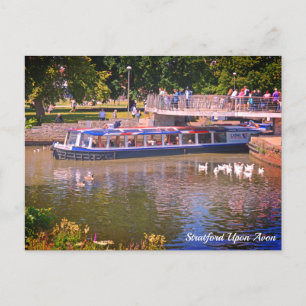 Postal River Tour Stratford a Avon Postcard