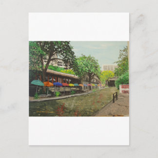 Postal River Walk San Antonio, pintura TX