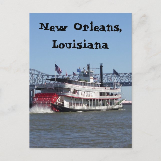 Postal Riverboat en Nueva Orleans (Anverso)