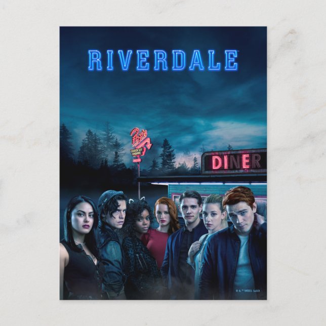 Postal Riverdale fuera del Poster Diner del Pop (Anverso)