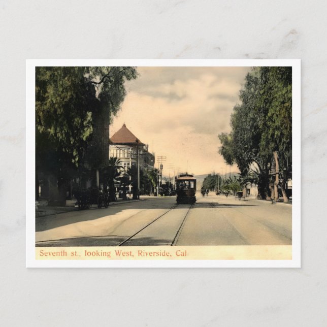 Postal Riverside CA, 7Street View Ai Mejorado (Anverso)