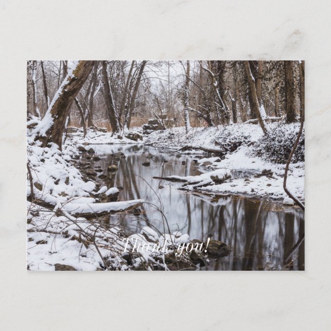 Postal Riverside de nieve (Anverso)