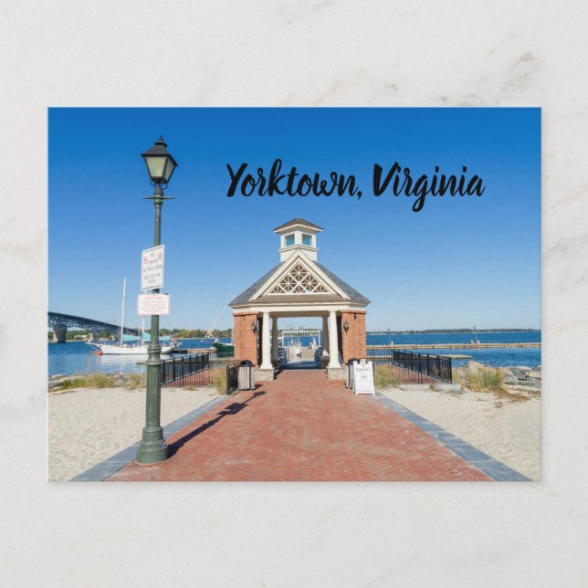 Postal Riverwalk en Yorktown Virginia (Anverso)