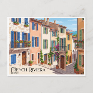 Postal Riviera francesa Antibes Francia