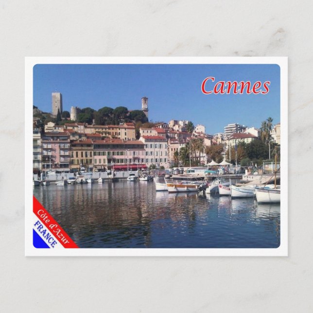 Postal Riviera Francesa - Costa Azul - Cannes - (Anverso)