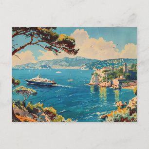 Postal Riviera Francesa, Francia Arte Deco Viajes