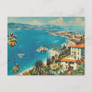 Postal Riviera Francesa, Francia Arte Deco Viajes