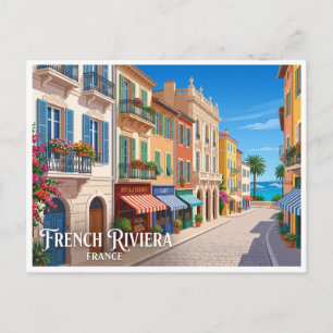 Postal Riviera francesa Niza Francia