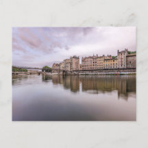 Rivière Saône en Lyon Francia Postcard