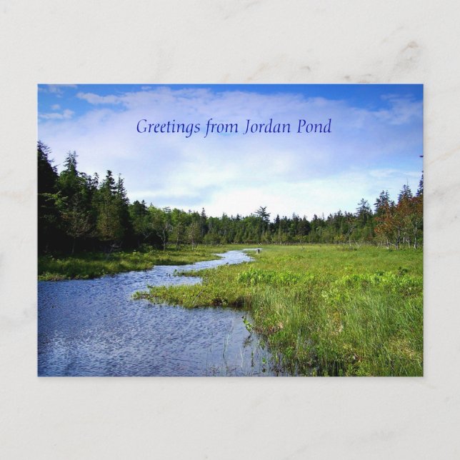 Postal Rivulet de Jordan Pond (Anverso)
