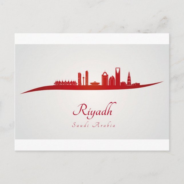 Postal Riyadh skyline in red.jpg (Anverso)