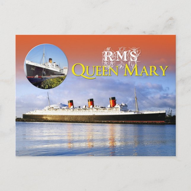 Postal RMS Queen Mary (Anverso)