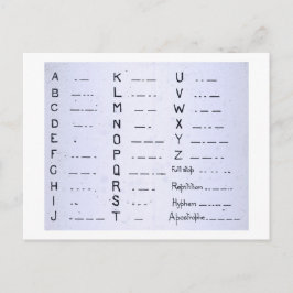 Postal RMS Titanic Morse Code Vintage S.O.S.