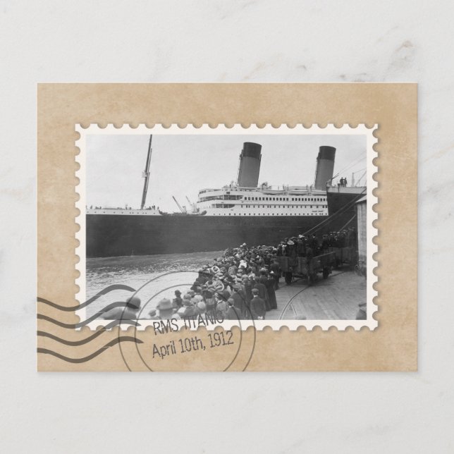 POSTAL RMS TITANICO (Anverso)