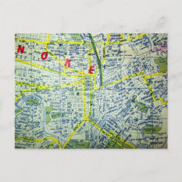 Postal Roanoke, VA Mapa de época
