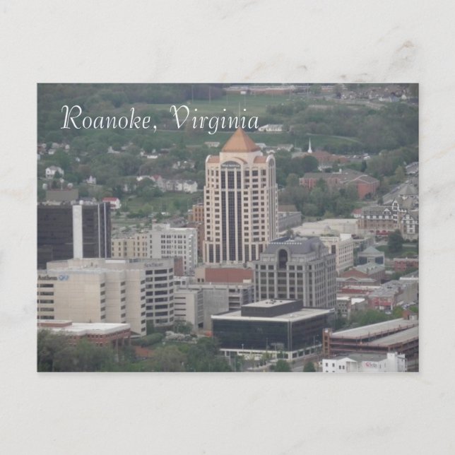 Postal Roanoke, Virginia Postcard (Anverso)