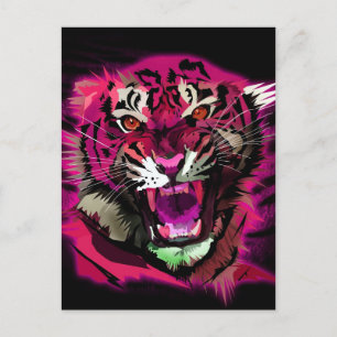 Postal Roar de tigres - Rosa
