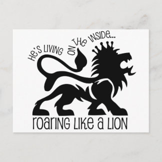 Postal Roarando como un león